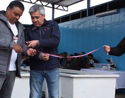 Inauguran primer centro de cultivos para la producción de especies marinas con agua de mar procedente de la minería